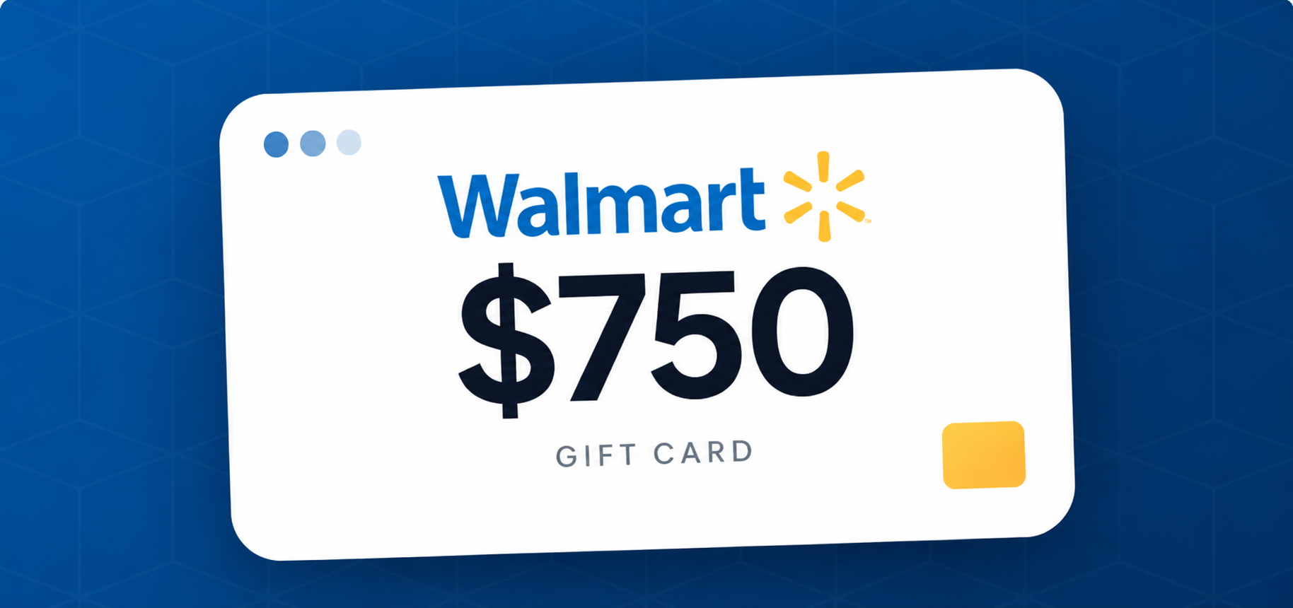$750 Walmart gift card
